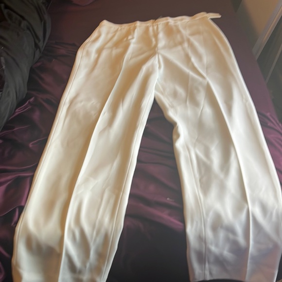 Kasper Pants - White casual slacks